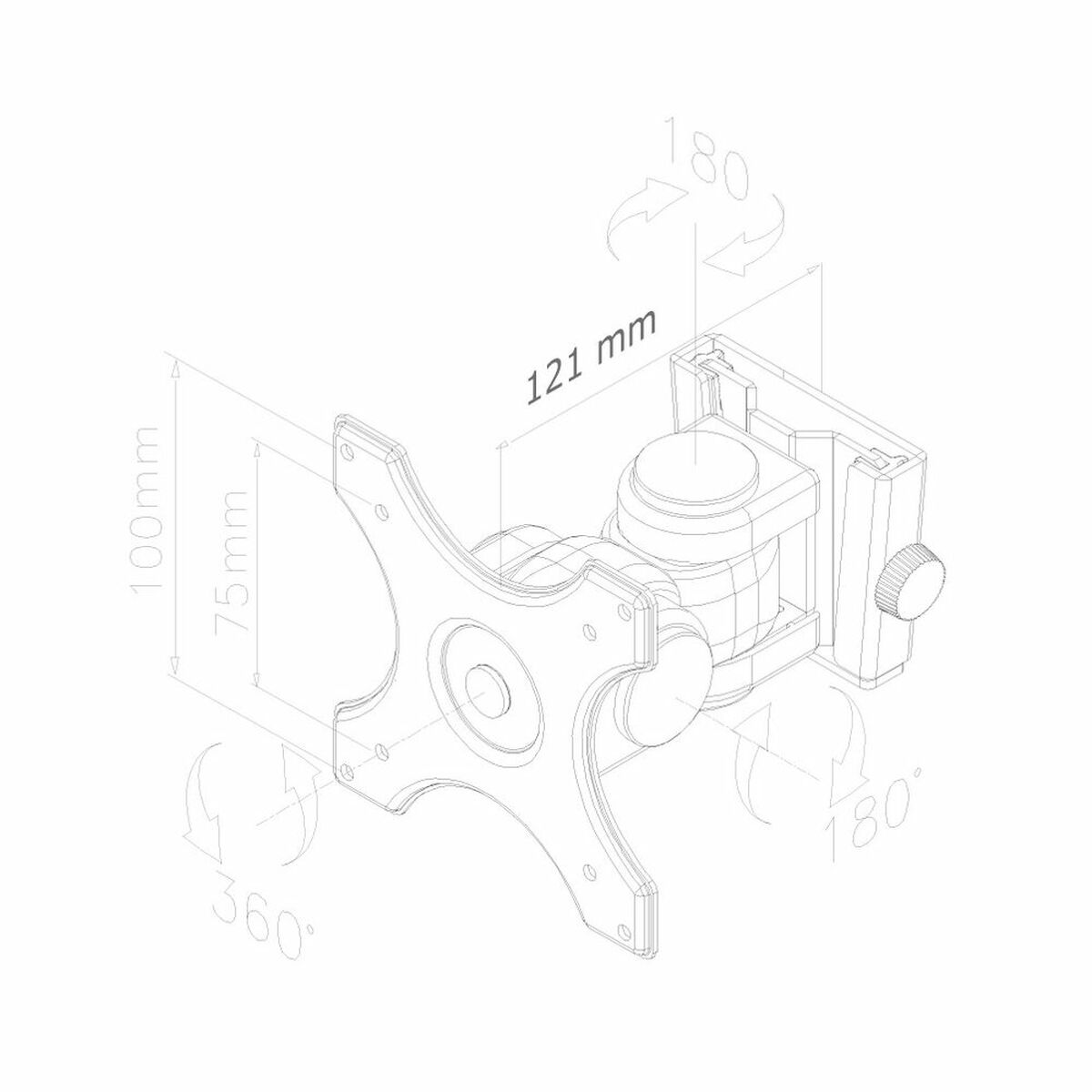 TV-holder Neomounts FPMA-W250BLACK